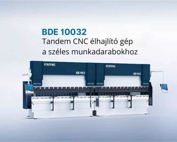 Senfeng BDE10032 Tandem CNC élhajlító gép a széles munkadarabokhoz