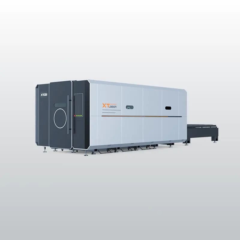 XT-Laser GPX széria nagy sebességű ipari fiber lézervágó gép. Biztonságos, zárt felépítménnyel